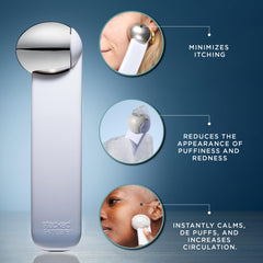 Rouleau glace StackedSkincare pour yeux, cible les poches et les cernes.