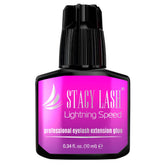 STACY LASH Lightning Speed: colle cils lumineuse, séchage ultra rapide pour précision en salon.