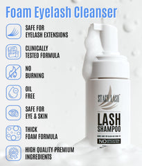 Nettoyant Stacy Lash pour cils naturels et extensions sans irritations