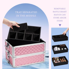 Coffret maquillage Stagiant chassis robuste en aluminium pour durabilité.