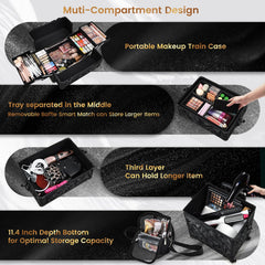 Trousse maquillage avec bretelle Stagiant, transport pratique lors de sessions de maquillage à domicile.