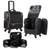 Stagiant valise maquillage pro roulante: transport pratique du matériel lors d’un déplacement.