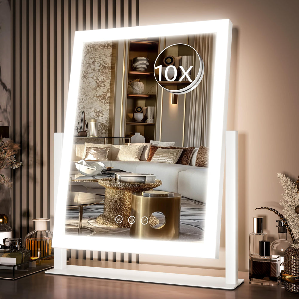 STAISE Miroir Hollywood avec lumière DEL pour un maquillage précis et éclatant.