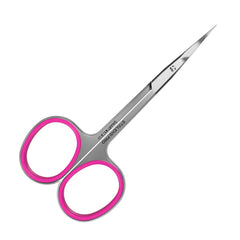 Ciseaux STALEKS PRO SS-41/3 pour cuticule, lames incurvées extra-fin, précision assurée.