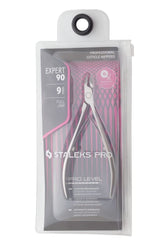STALEKS PRO Expert 90, lame 9mm droite, coupe précise de cuticule.