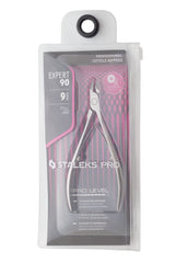 STALEKS PRO Expert 90, lame 9mm droite, coupe précise de cuticule.