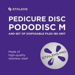 Acier inoxydable Staleks Pododisc, résistant à la stérilisation et à l'autoclave.