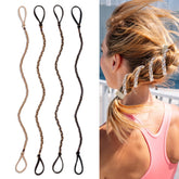 Starfa Lab serre-cheveux spiralé, ensemble de couleurs pour sport et plage, fixation douce