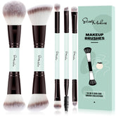 Ensemble START MAKERS pinceaux maquillage double-face pour un rendu homogène.
