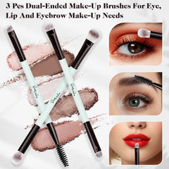 Pinceau blush double-face START MAKERS pour un contour naturel.