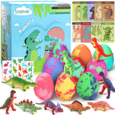 STARYAR dino egg bath bombs packaging, ideal gift-ready presentation for kids
