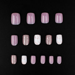 Stbisen kit complet 24 ongles tailles variees et accessoires pour manucure a-faire-soi-meme.