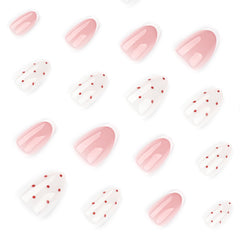 Ongles amande courte Stbisen rose nude pour un look discret.