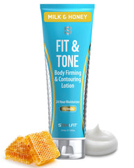 SteelFit Firming Body Lotion, flacon pompe, contouring rapide et peau plus lisse.