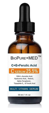 BioPureMED par STEMBOTANY, bouteille sérum visage, hydratation légère et éclat.