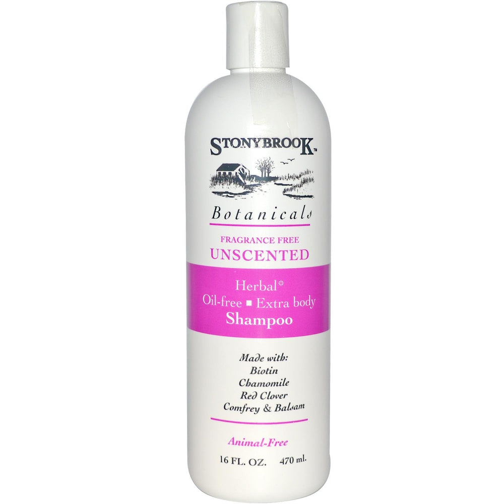 Shampoing Stonybrook sans parfum, pour cheveux sensibles, utilisation quotidienne en douceur.