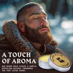Coiffage léger Striking Viking pour barbe bien rangée et naturelle.