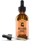 Striking Viking Terra Sol huile barbe : bouteille visible et hydratation rapide