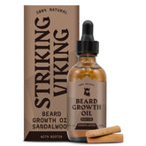 Huile de barbe Striking Viking – bouteille compte-gouttes pour hydratation durable