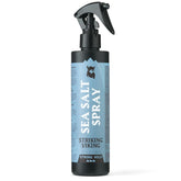 Striking Viking Sea Salt Spray, bouteille bleue, texture naturelle et facile.