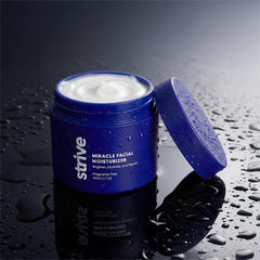 Flacon Strive – crème visage, application facile et absorption rapide.