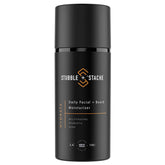 Stubble & Stache – bouteille crème visage et barbe, hydratation durable.