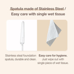 Spatule STUDIO17 etui en cuir inclus pour rangement sûr.
