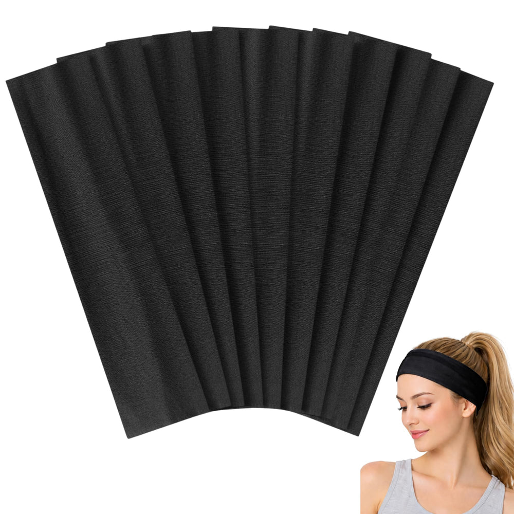 Bandeau noir Styla Hair anti-glisse idéal pour l entraînement.