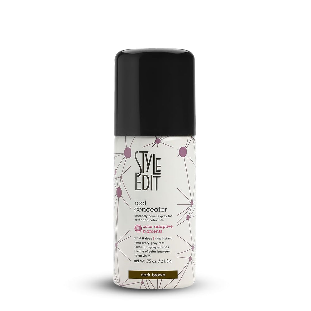 Style Edit : retouche racines brun foncé pour une couverture rapide et naturelle