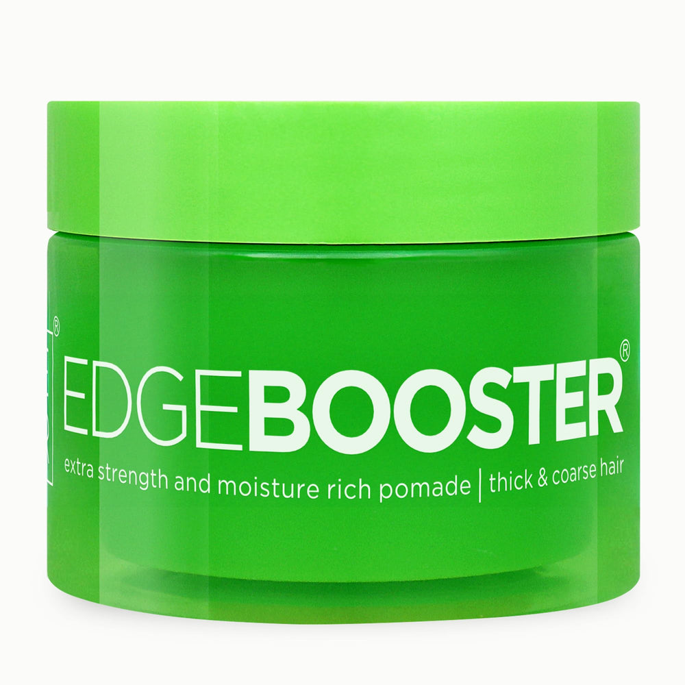 Style Factor Edge Booster Emerald pomade pot : tenue maximale et brillance durable.