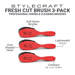 StyleCraft brosse nylon doux – douceur pour peau sensible et fade