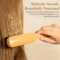 Gros plan sur les poils naturels STYLEMATE pour un coiffage sans tiraillement.