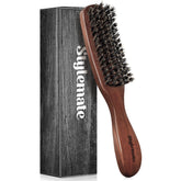 Brosse STYLEMATE pour cheveux d'hommes avec poils sanglier rigides facilitant le démêlage