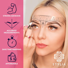 Stylia kit-tracage-sourcils-pochoirs pour un contour facile et rapide.