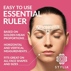 Stylia règle-tracage-sourcils précision assurée pour deux côtés symétriques.