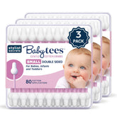 Stylist Secrets Classic Baby Tees embouts pointe double pour un nettoyage doux des petites oreilles.