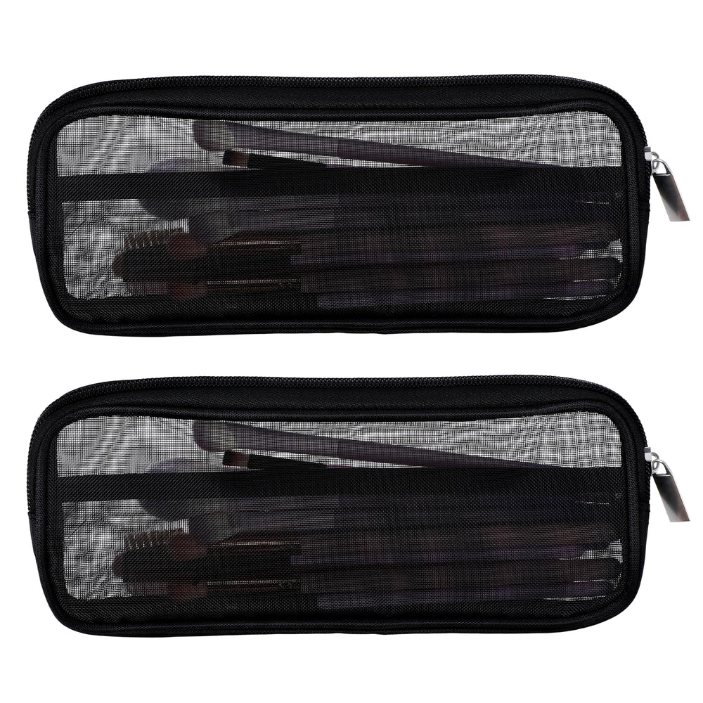 Styquenzer trousse pinceaux transparente en nylon, rangement clair pour le voyage.
