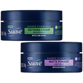 Pommade matte Suave Barber Essentials: tenue légère et naturelle.
