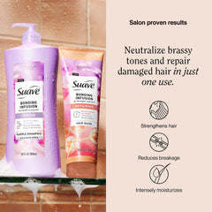 Masque-soin 9oz Suave Bonding Infusion, réparation rapide des liaisons capillaires.
