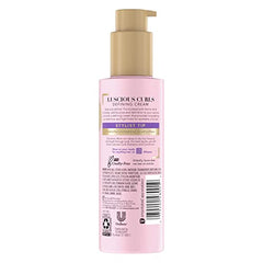 Zoom sur texture crème, complexe d'acide aminé pour boucles souples.