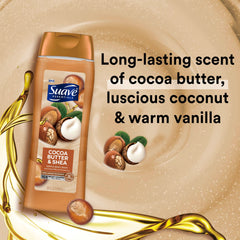 Suave Douche Crème Mousse Douceur — texture riche et mousse généreuse.