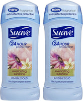 Suave Invisible Solid Everlasting Sunshine stick-déodorant, protection longue durée contre les odeurs et la sueur.