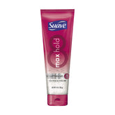 Gel coiffant Suave Max Hold 9oz dans sa bouteille pour un maintien durable.