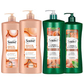 Shampoing Keratin Infusion Suave en bouteille pour cheveux plus lisses et faciles à coiffer.