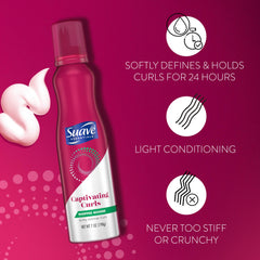 Mousse hydratante Suave pour cheveux souples et sains