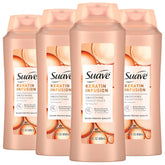 Conditionneur Keratin Infusion Suave, bouteille 28 oz, douceur durable et démêlage facile.