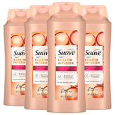 Shampooing Suave Professionnels, bouteille, protège couleur pour cheveux colorés.
