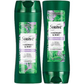 Shampoo Suave Rosemary & Mint, bouteille fraîche qui nettoie en douceur et revitalise.