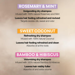 Suave spray sec coco apporte parfum doux et fraîcheur entre les lavages.