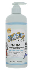 Suavecito Kid's 3-en-1: bouteille pompe, douceur sans larmes pour les enfants
